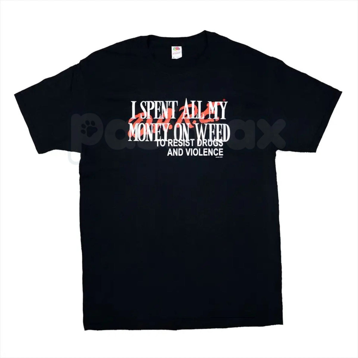 "I Spent All My Money On Weed" Funny T-Shirt – Retro Stoner Graphic Tee, Premium 100% Cotton Cannabis Humor Top, Soft Lived-In Heavyweight 420 Lifestyle Shirt, Made in USA