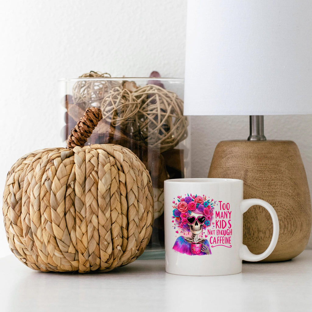 Funny Coffee Mug – Colorful Ceramic Tea Cup with Vibrant Floral Crown Design