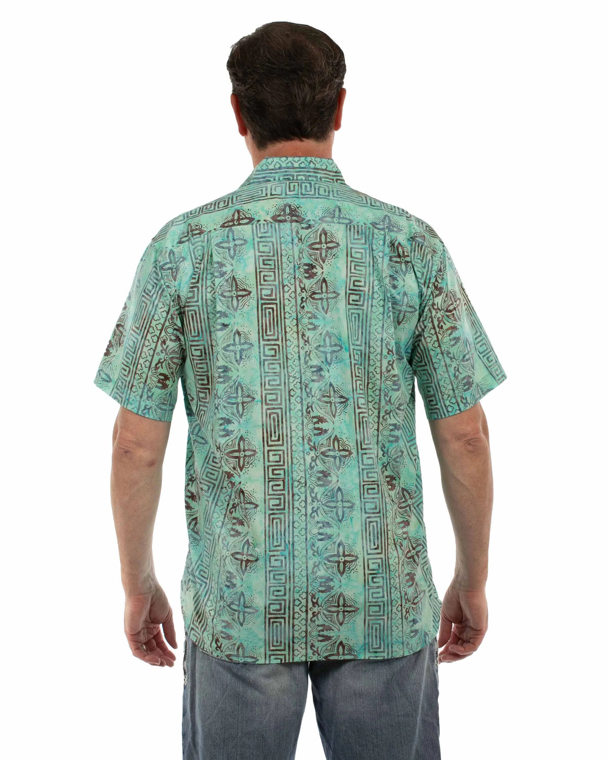 Scully Teal Batik (5403) - Men's Casual Shirt
