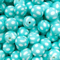 P54 POLKA DOT TURQUOISE 15MM PRINT (10ct)
