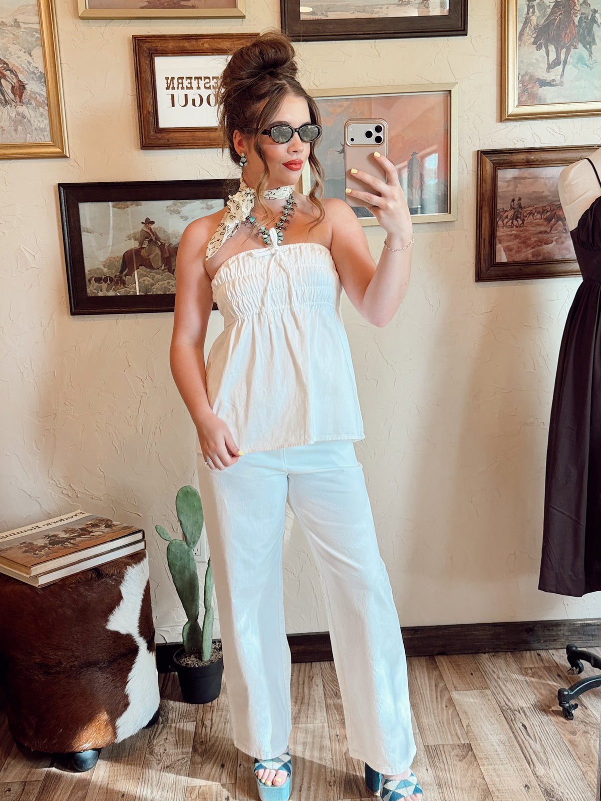 The Banning Denim Pant Set