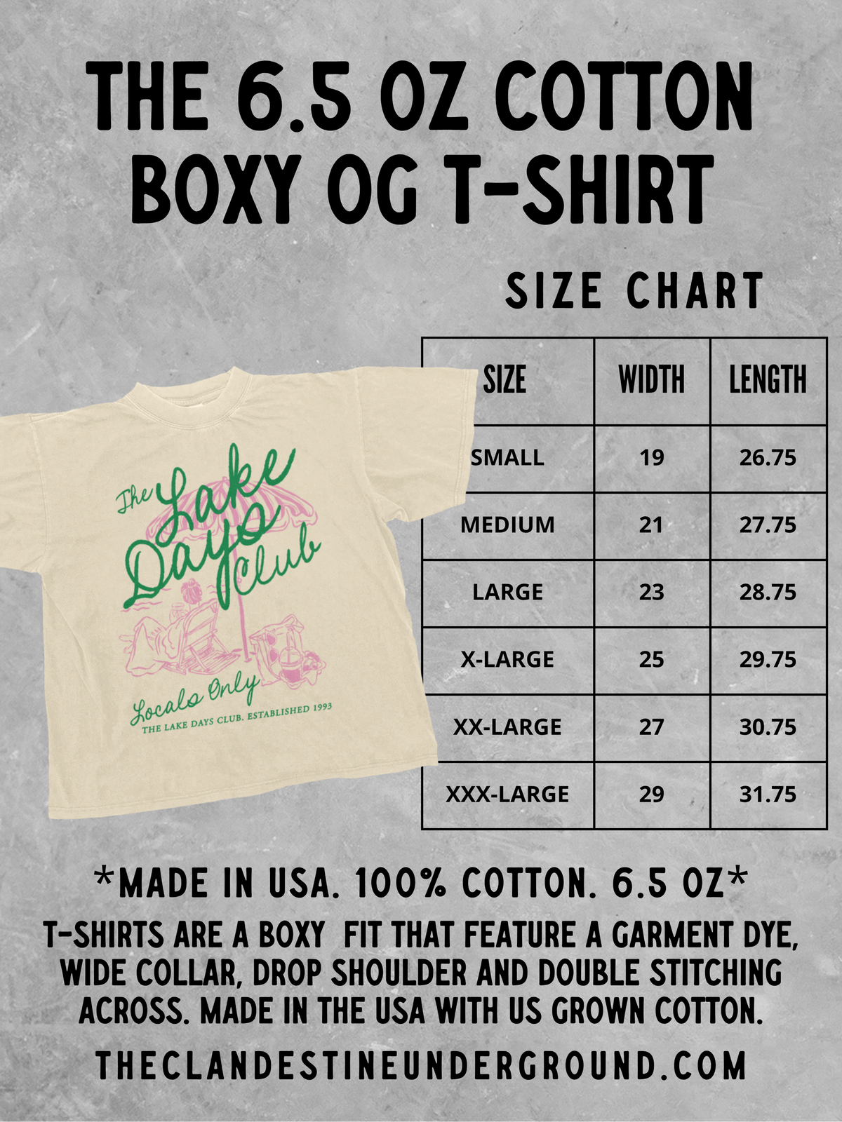 Underground Original Design: LUCKY!, PUFF St. Patty's Day Boxy Cotton TShirt