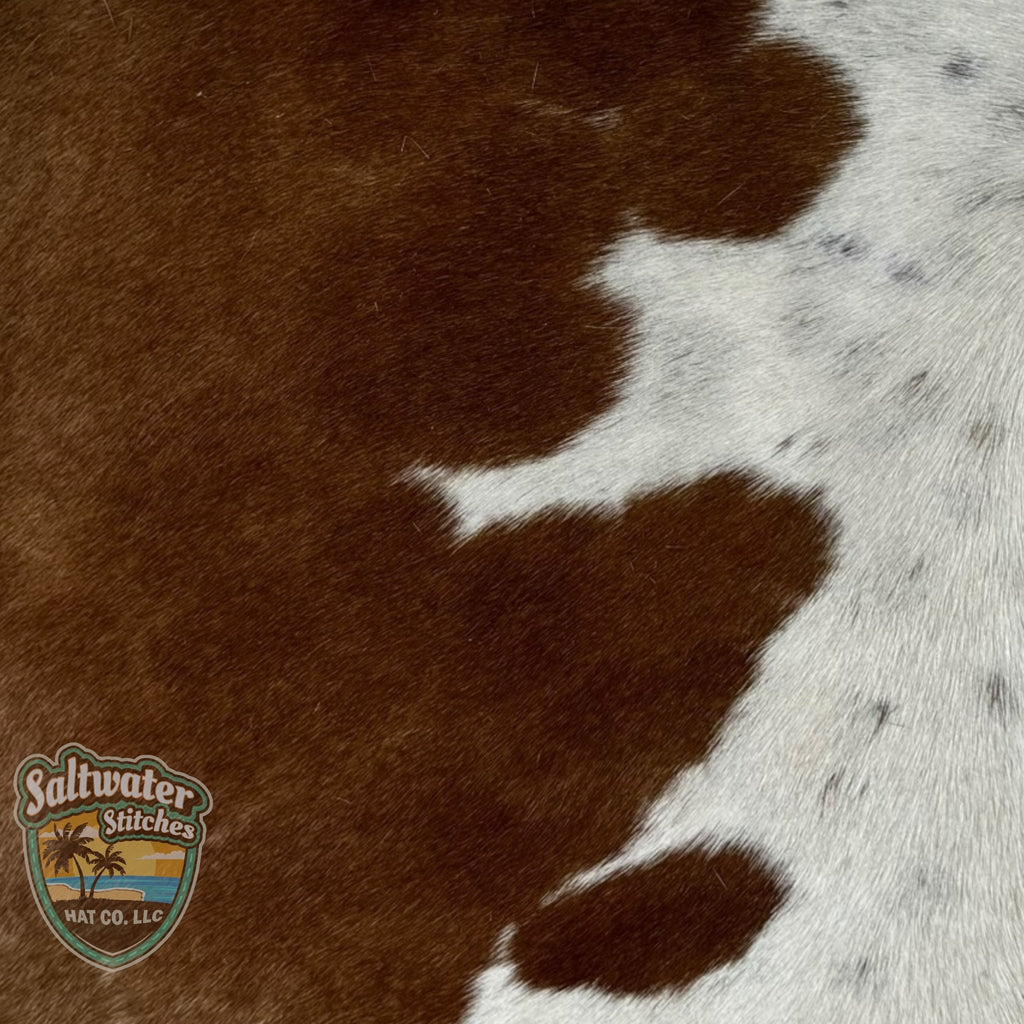 Brown & White Cowhide Panel