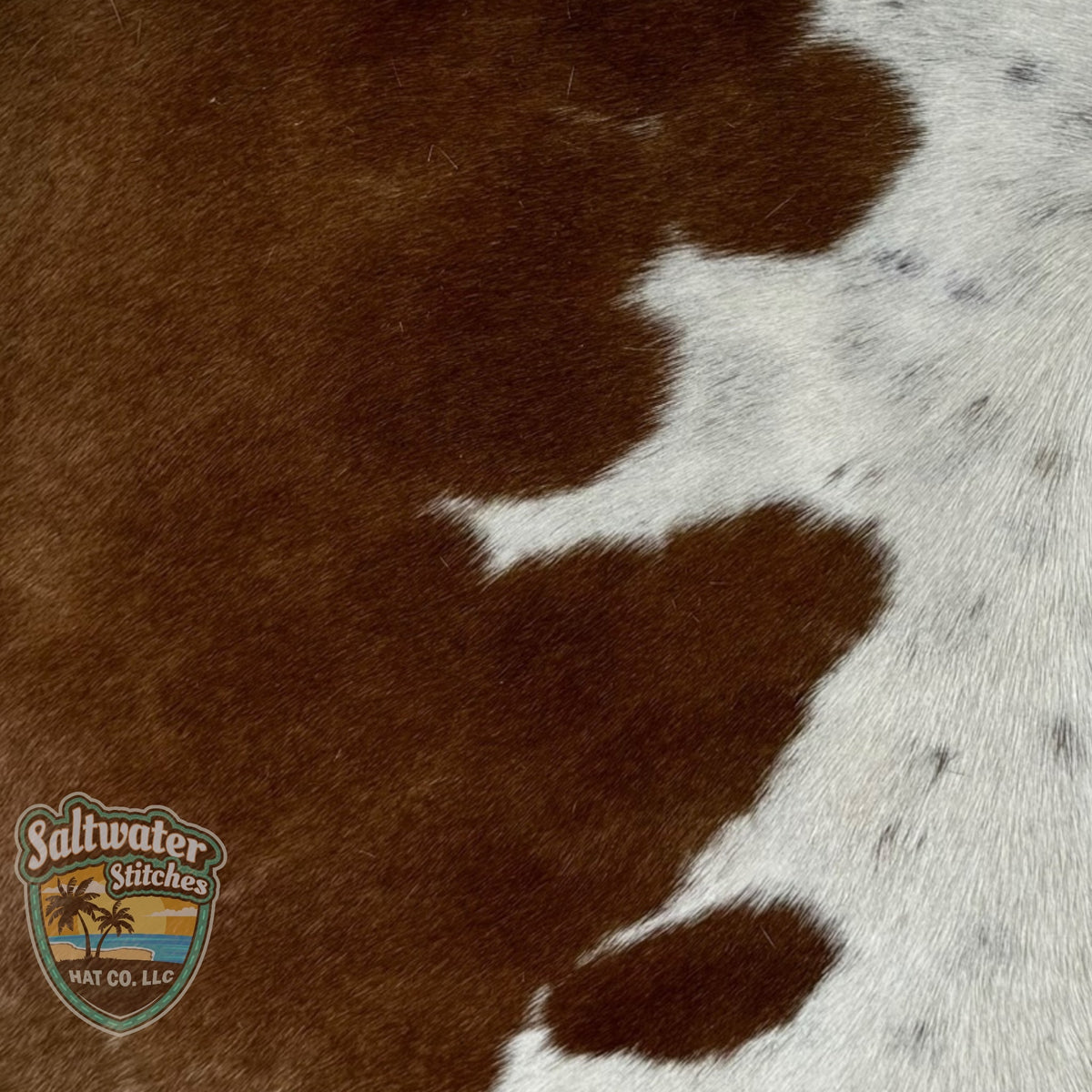 Brown & White Cowhide Panel