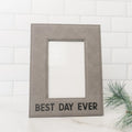 Leather Photo Frame – Elegant Faux Leather Frame For Birthday Gift Her
