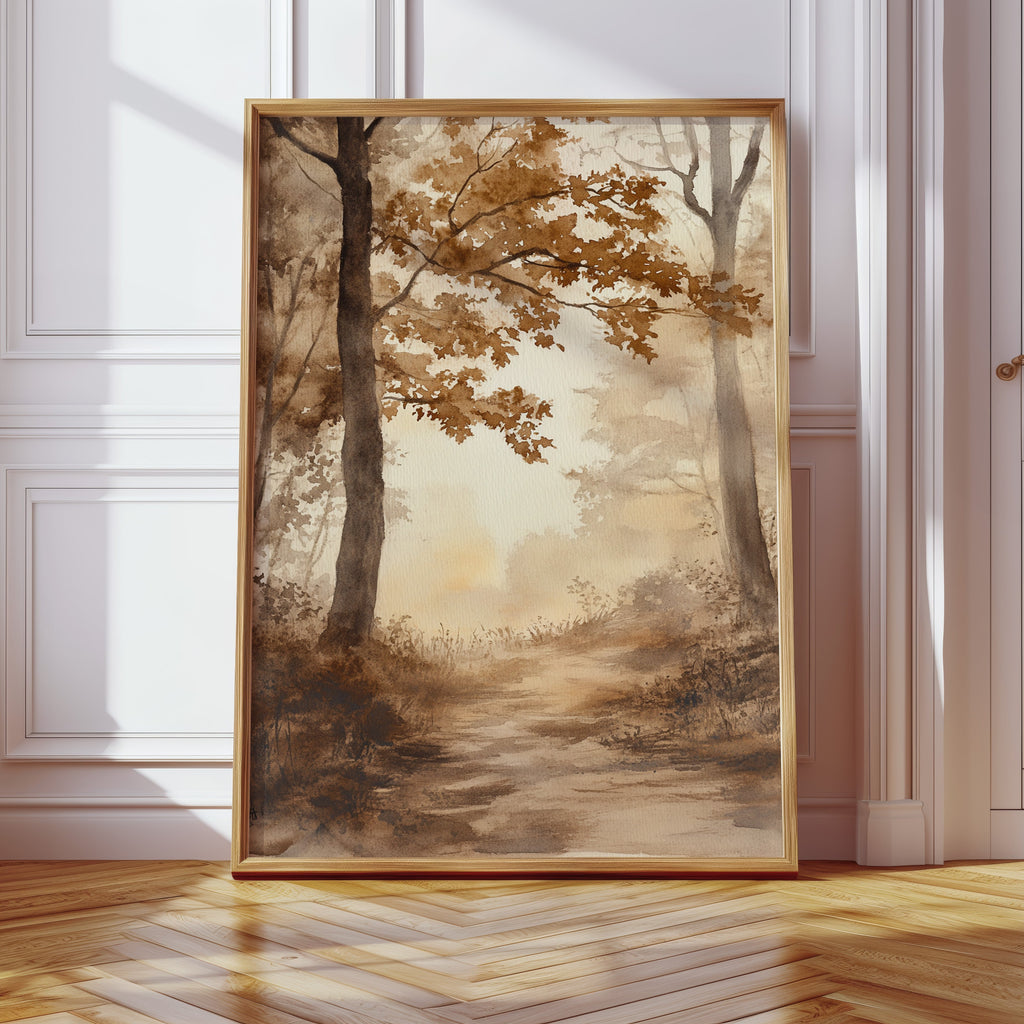 Pathways Through Golden Haze