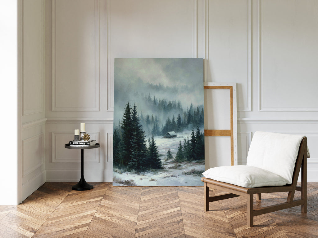 A Cabin Beneath Silent Pines
