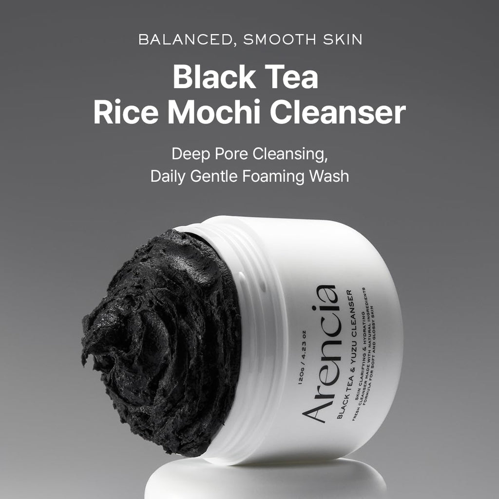 Arencia Black Tea & Yuzu Rice Mochi Cleanser
