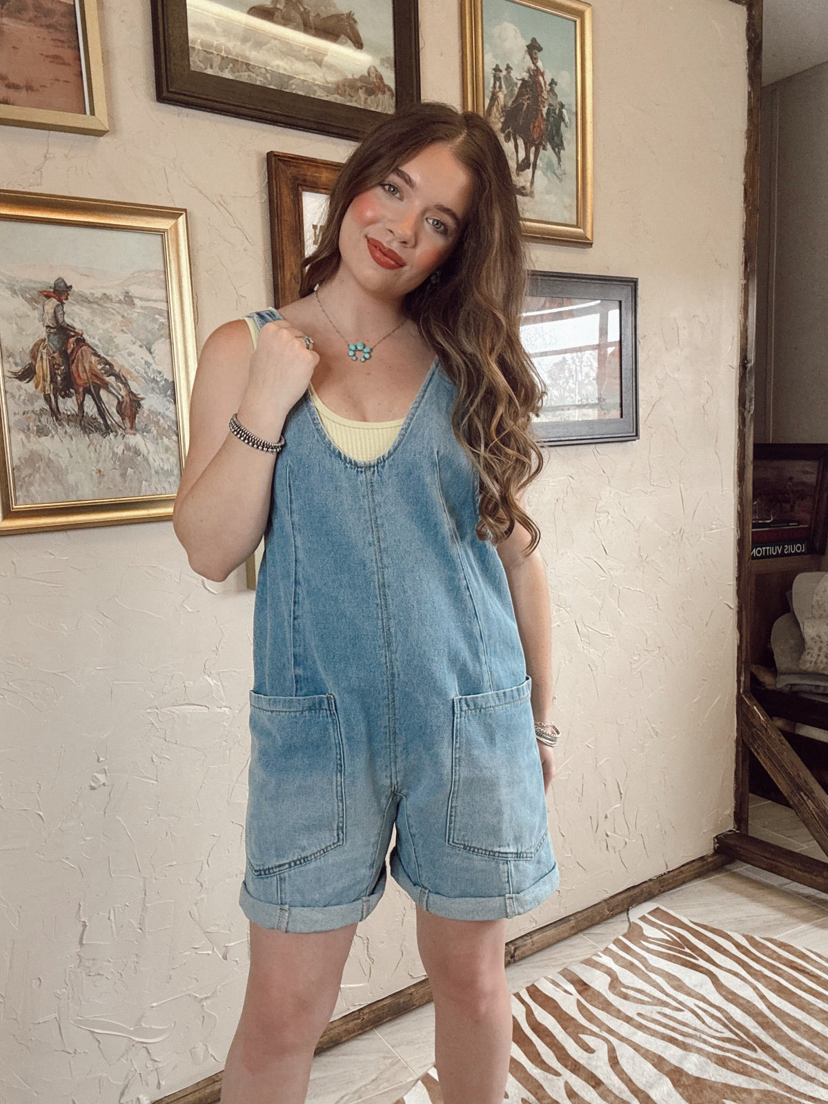 The Danvers Denim Romper