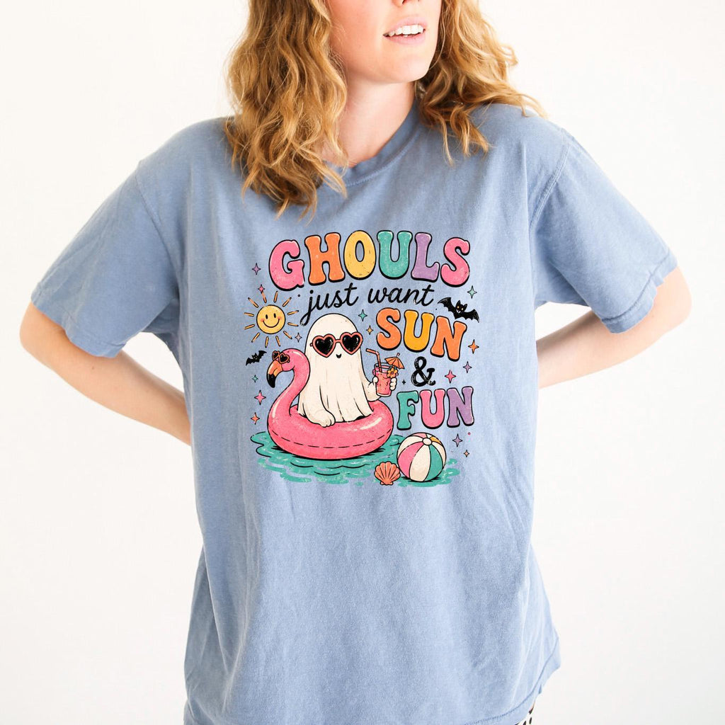Summerween Shirt - Retro Spooky Beach Tee | Pastel Goth Halloween Summer Top