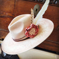 CUSTOM Hand-Painted Cowgirl Western Boho Hat A121*
