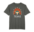 Texas Longhorn Cow Rainbow T-Shirt - Graphic Print Unisex