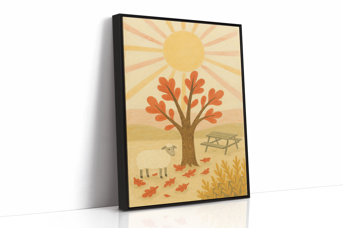 Sunny Picnic with the Little Lamb