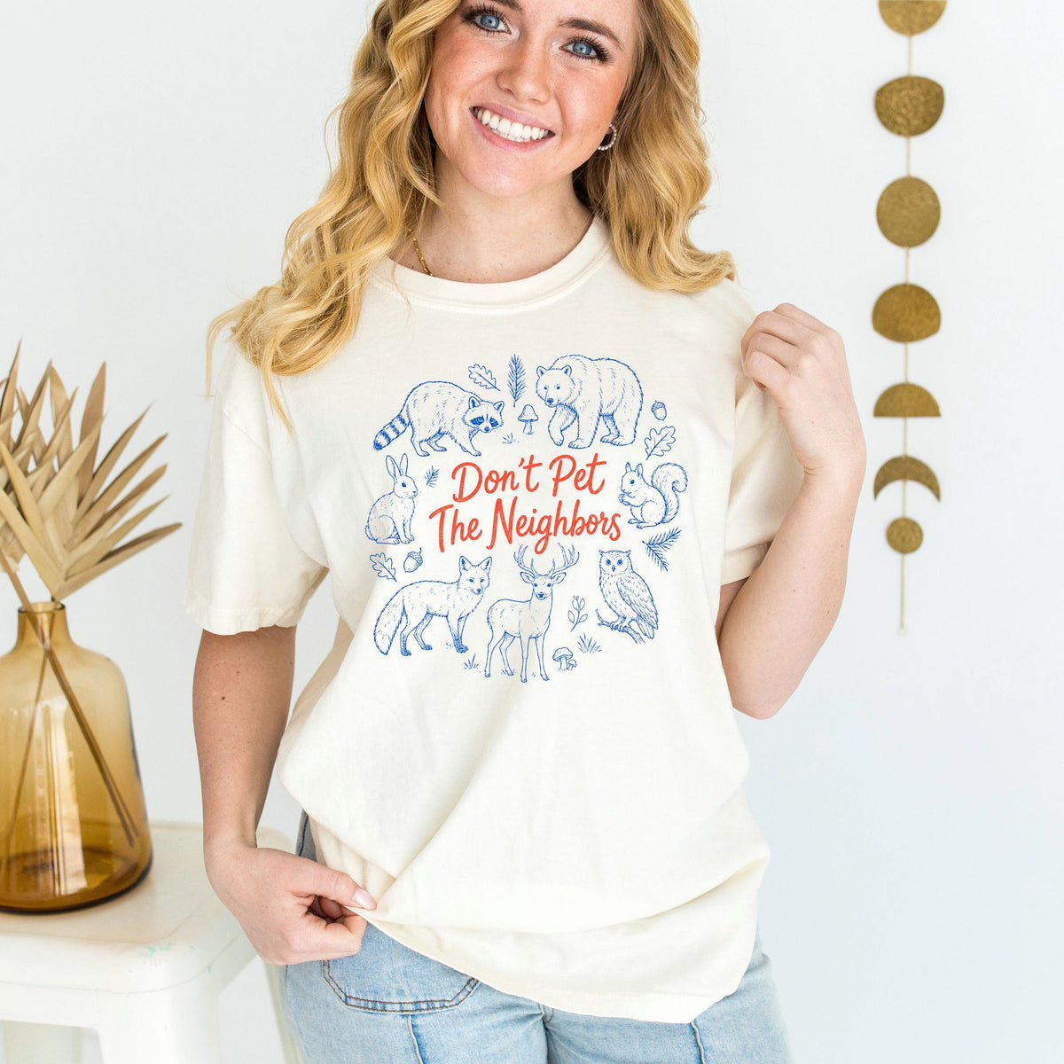 Cabin Core Shirt – Raccoon Hiking Tee With Woodcut Nature Lover Design