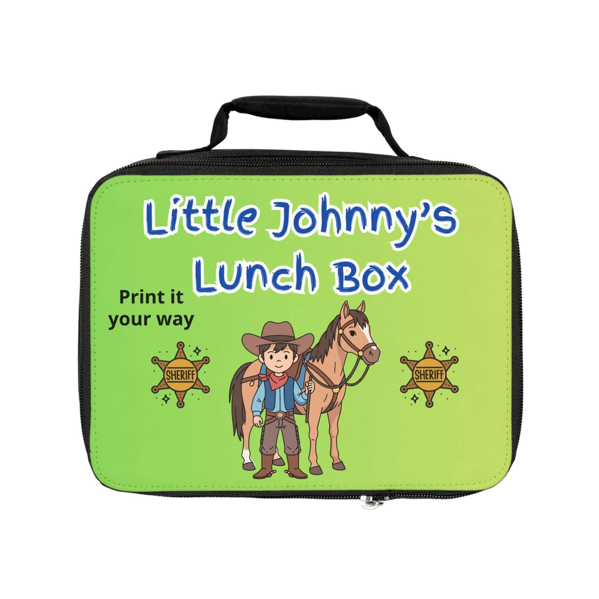 Personalized Kids Lunch Bag, Custom Back to School Lunch Box