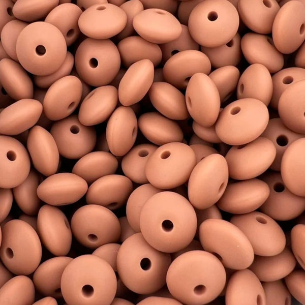 #75 12MM LENTIL TANNED HIDE (10ct)