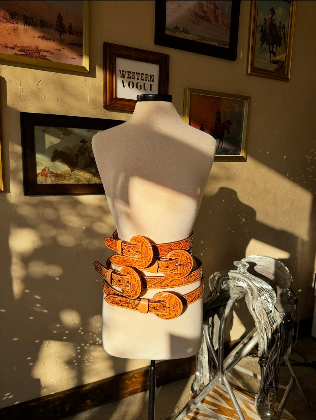 The Beverly Tooled Belt
