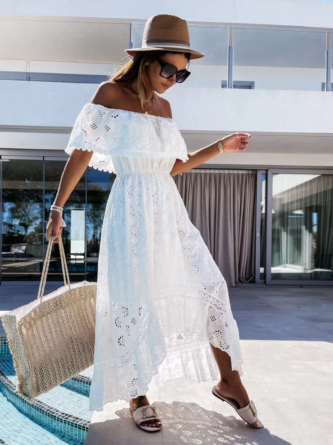 Bohemian Lace Princess Long Dress