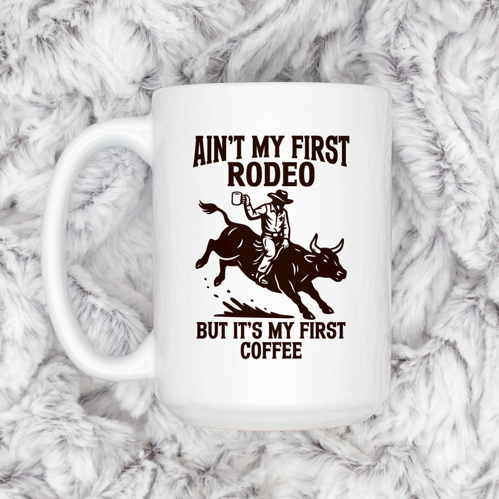 Cowboy Coffee Mug - Funny Western Ceramic Drinkware, Dishwasher Safe Gift