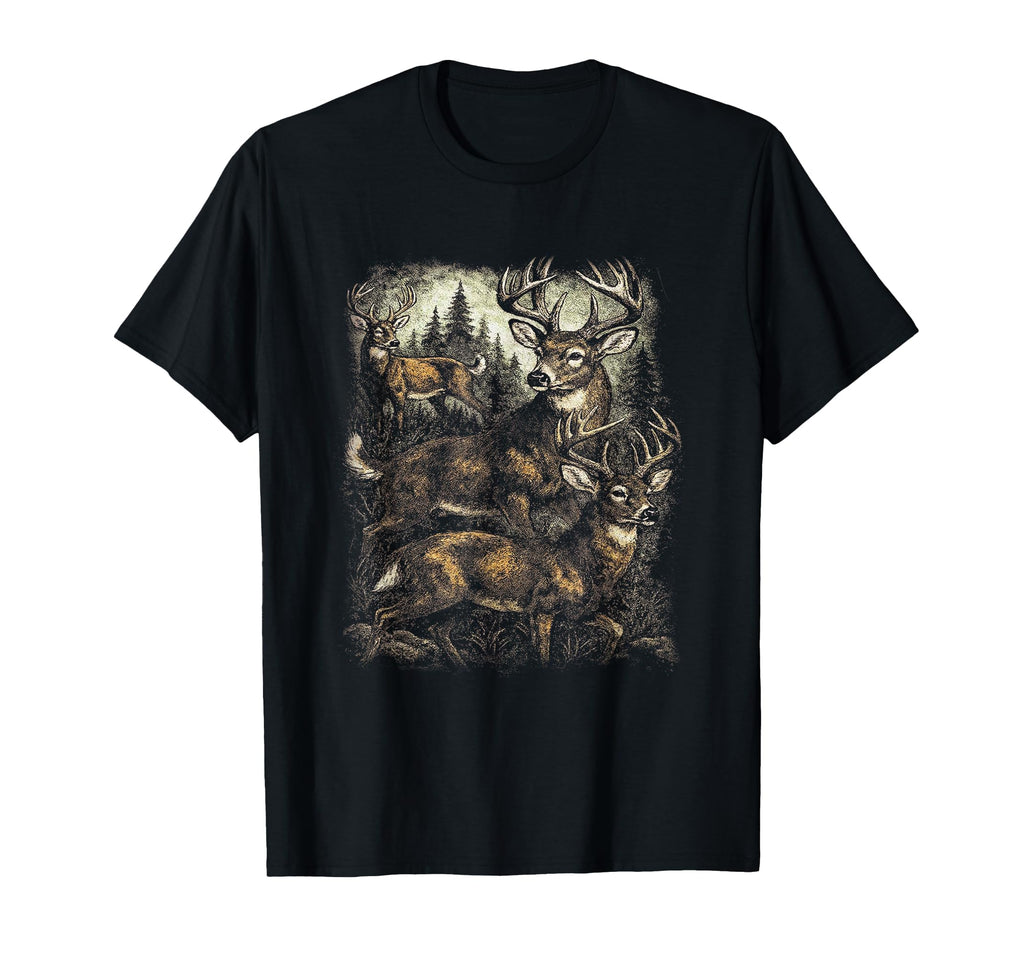 Deer 90S Wildlife Aesthetic Outdoorsy T-Shirt - Aesthetic Graphic Men Women