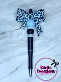 (SHOP DESTASH) PRE-MADE BEADED PEN - JUMBO BOW BP4 (1ct)