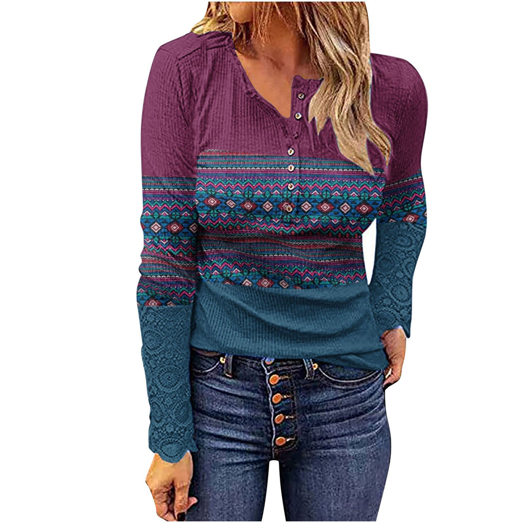 Desert Sunset Cowgirl Knit Top