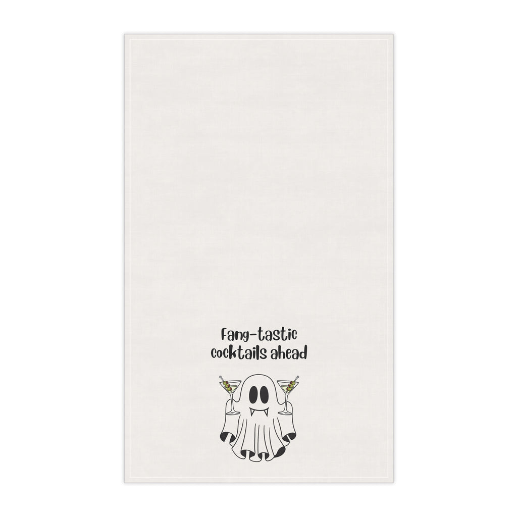 Spooky Ghost Tea Towels - Fang-tastic Cocktails Ahead, Halloween Kitchen Decor, Ghost Party Supplies, Unique Gift for Home, [...]
