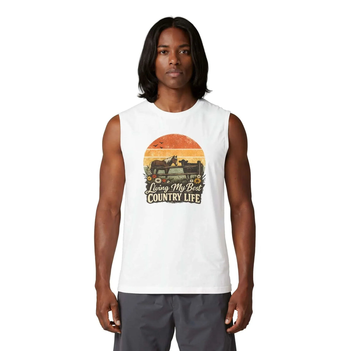 Country Life Tank Top, Western Tank Apparel, Farm Tees