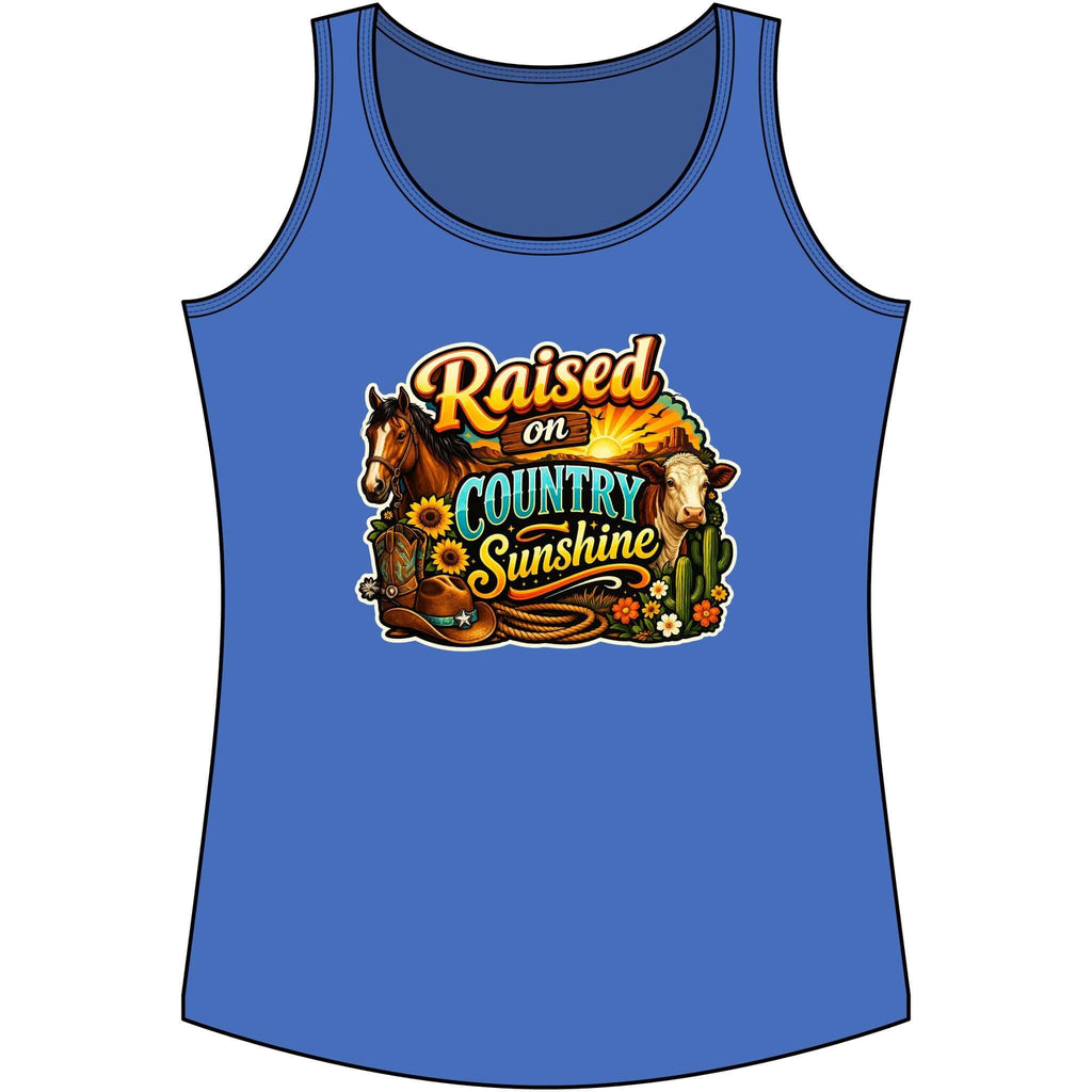 Country Tank Top, Cowgirl Tee, Farm Apparel for Women, Custom Tank Top