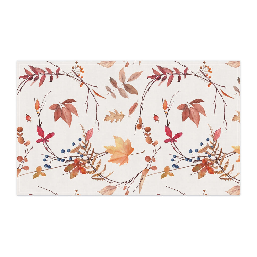 Fall foliage Tea Towels, Fall Kitchen Decor, Seasonal Home Textile, Gift for Homemakers, Cooking Essential