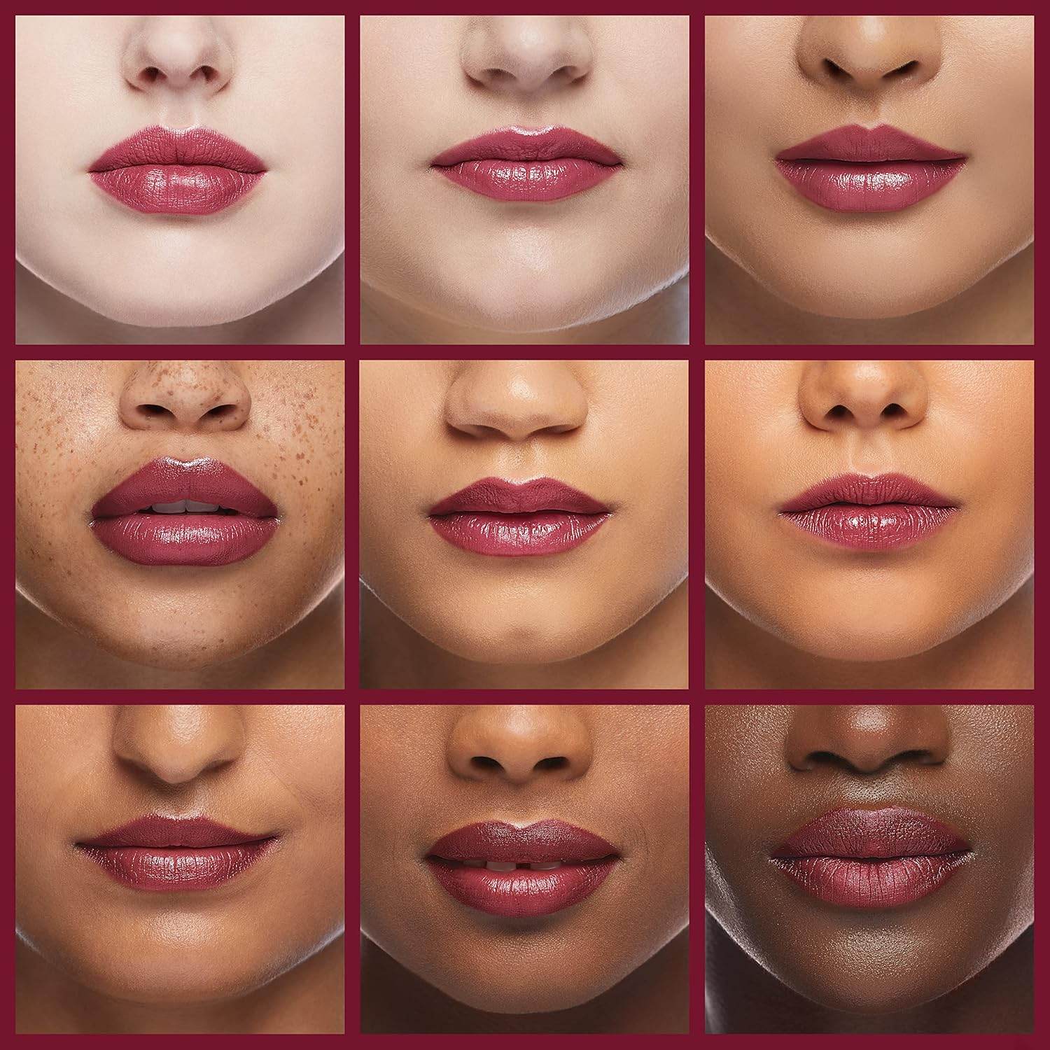 L’Oréal Paris Makeup Colour Riche Plump and Shine Lipstick, for Glossy, Radiant, Visibly Fuller Lips with an All-Day Moisturized Feel, 105 Mulberry Plump, 0.1 oz.