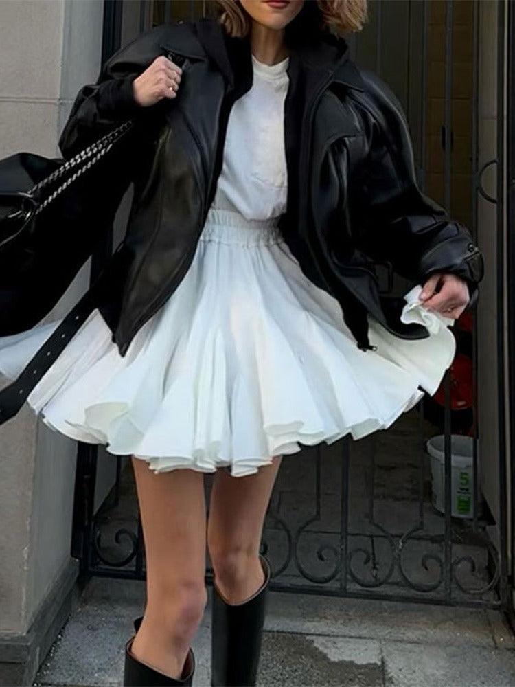 Vintage Pleated Ruffled Mini Skirt | Country Girl Festival & Rodeo Skirt