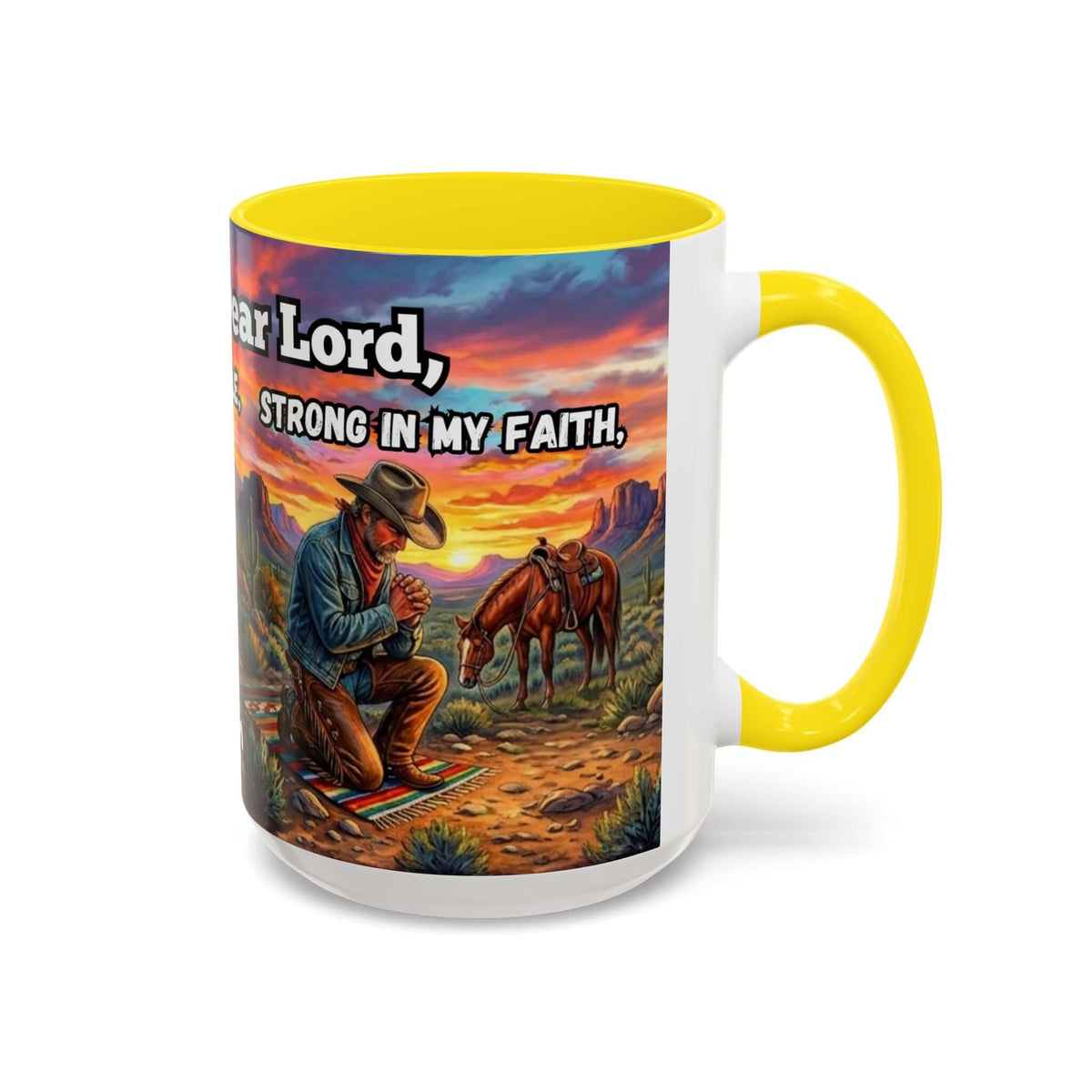Cowboy Prayer Coffee Mug, Western Mugs, Religious Gifts, Cowboy Gifts
