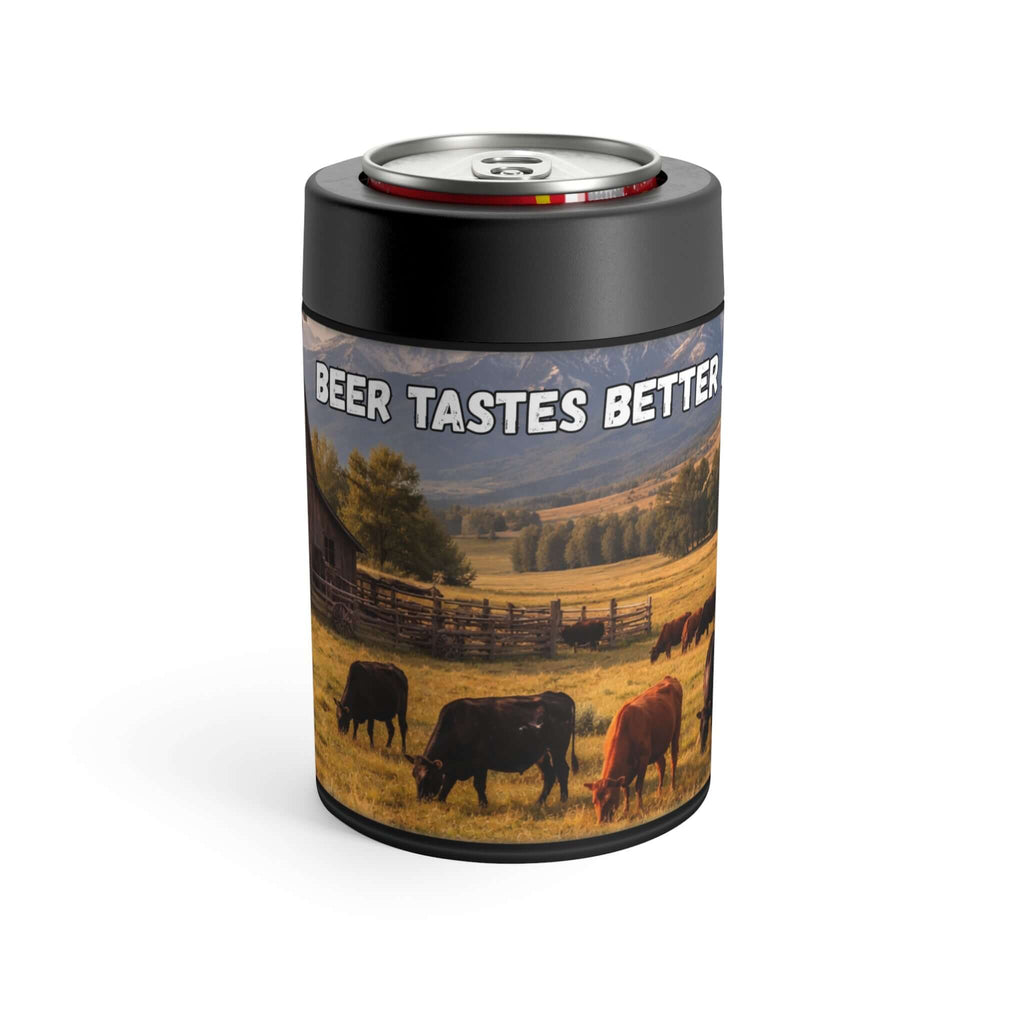 Western Can Holder, Beer Coolie, Ranch BBQ Koozie Sleeve