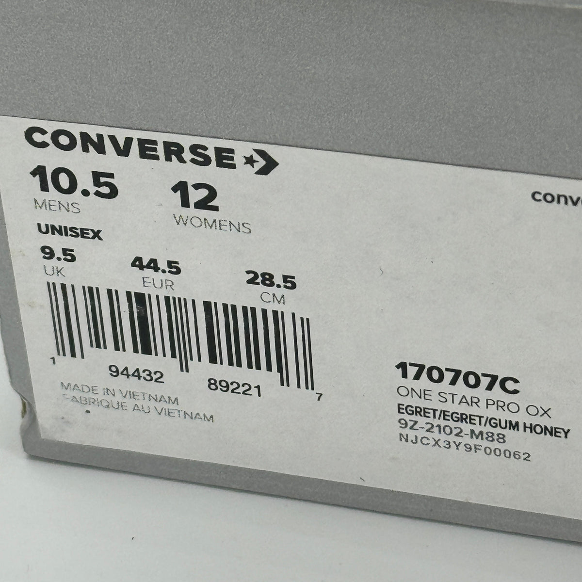 Converse One Star Pro OX Egret Grey Sneakers Croc Embossed Leather UNISEX