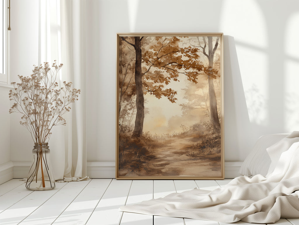 Pathways Through Golden Haze