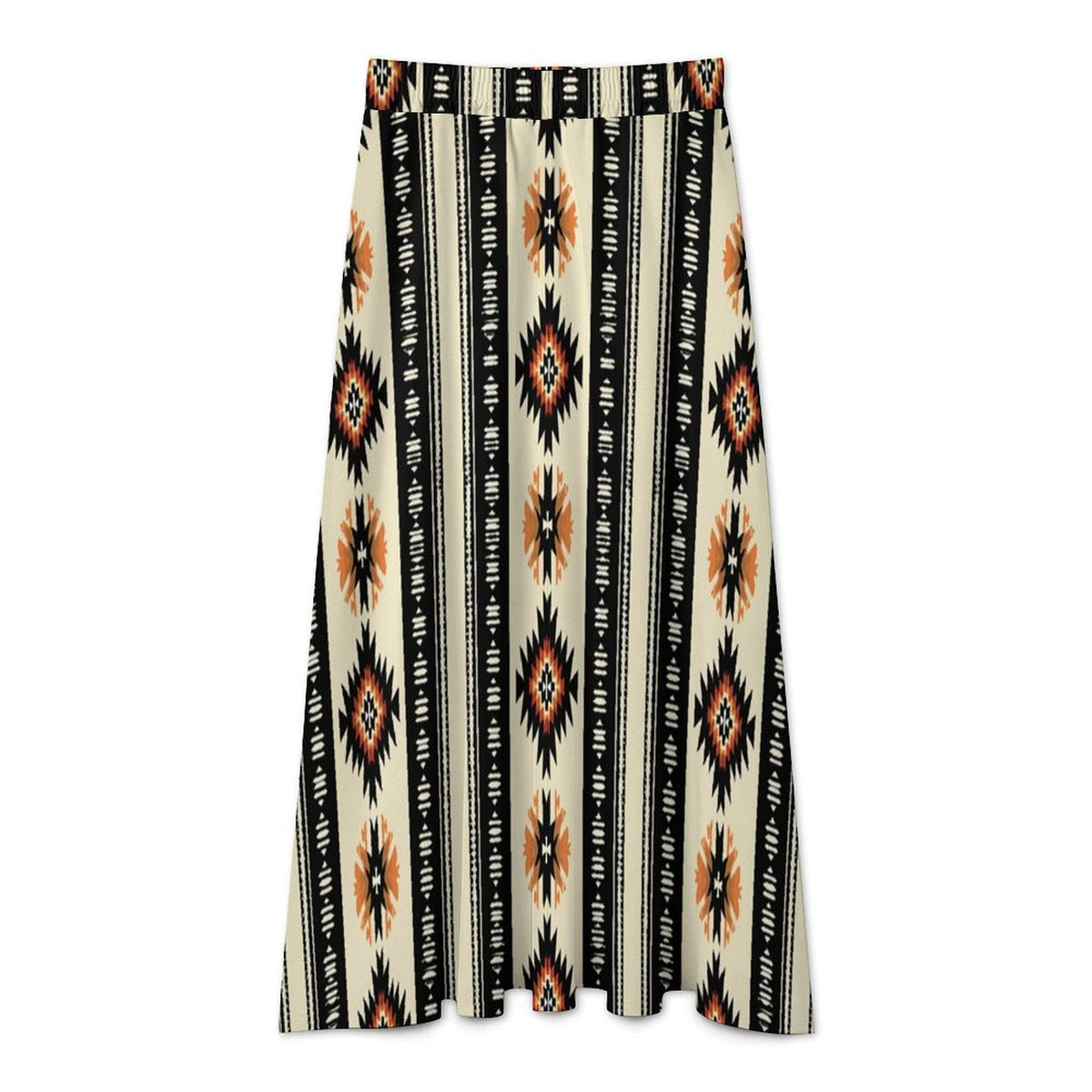 Baha Ranch Colores de Mexico Southwestern Aztec Midi Skirt