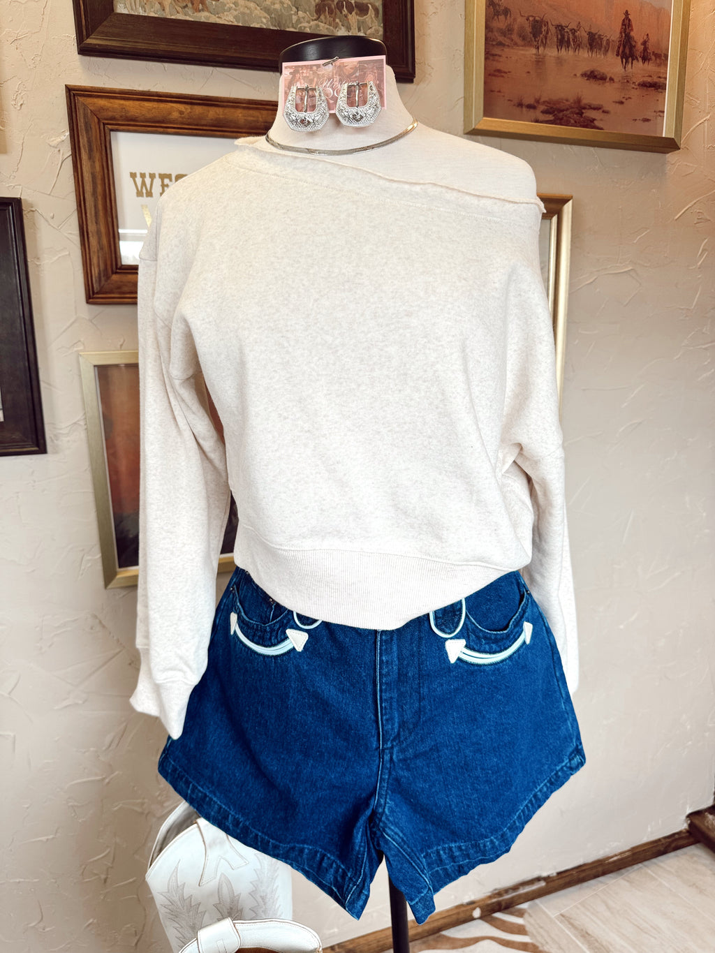 The Oden Top in Beige