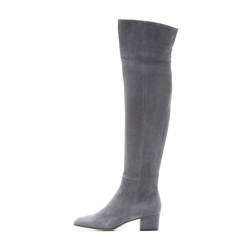 Desert Rose Suede Over the Knee Boots for Cowgirl Fashion - Comfortable & Stylish