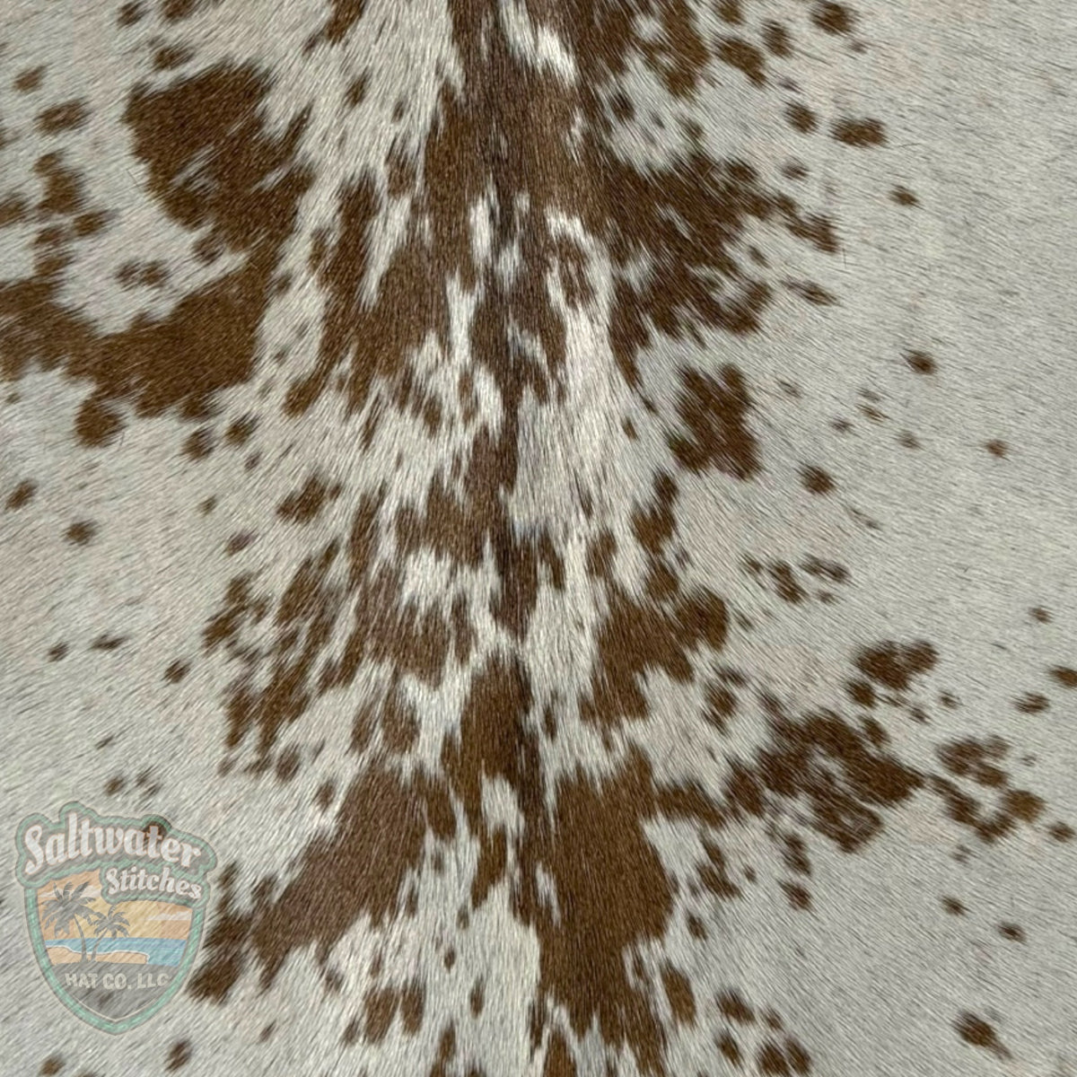 Brown & White Cowhide Panel