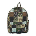 Duck call camo patchwork kids boys backpack