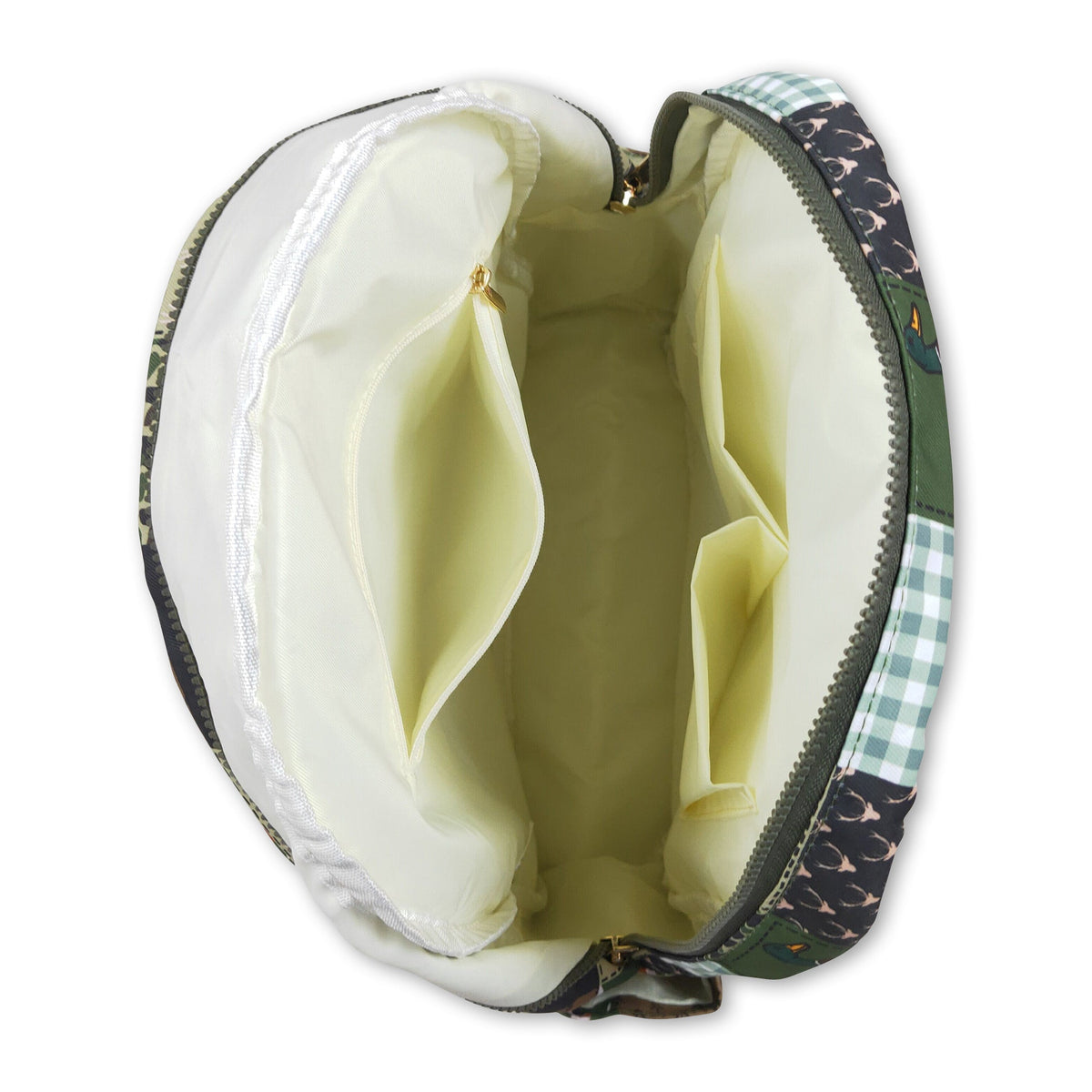 Duck call camo patchwork kids boys backpack