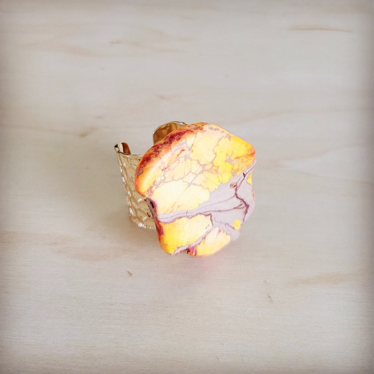 **Orange Regalite Western Boho Statement Ring 012ac