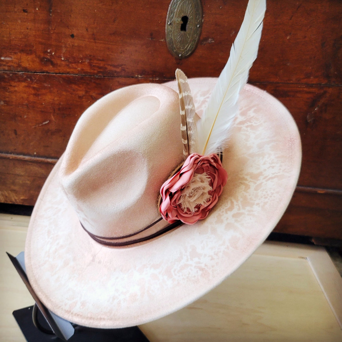 CUSTOM Hand-Painted Cowgirl Western Boho Hat A121*