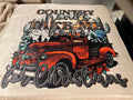 Country Roads Christmas Blanket