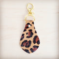 **Hair-on-Hide Leather Key Chain - Leopard 700z