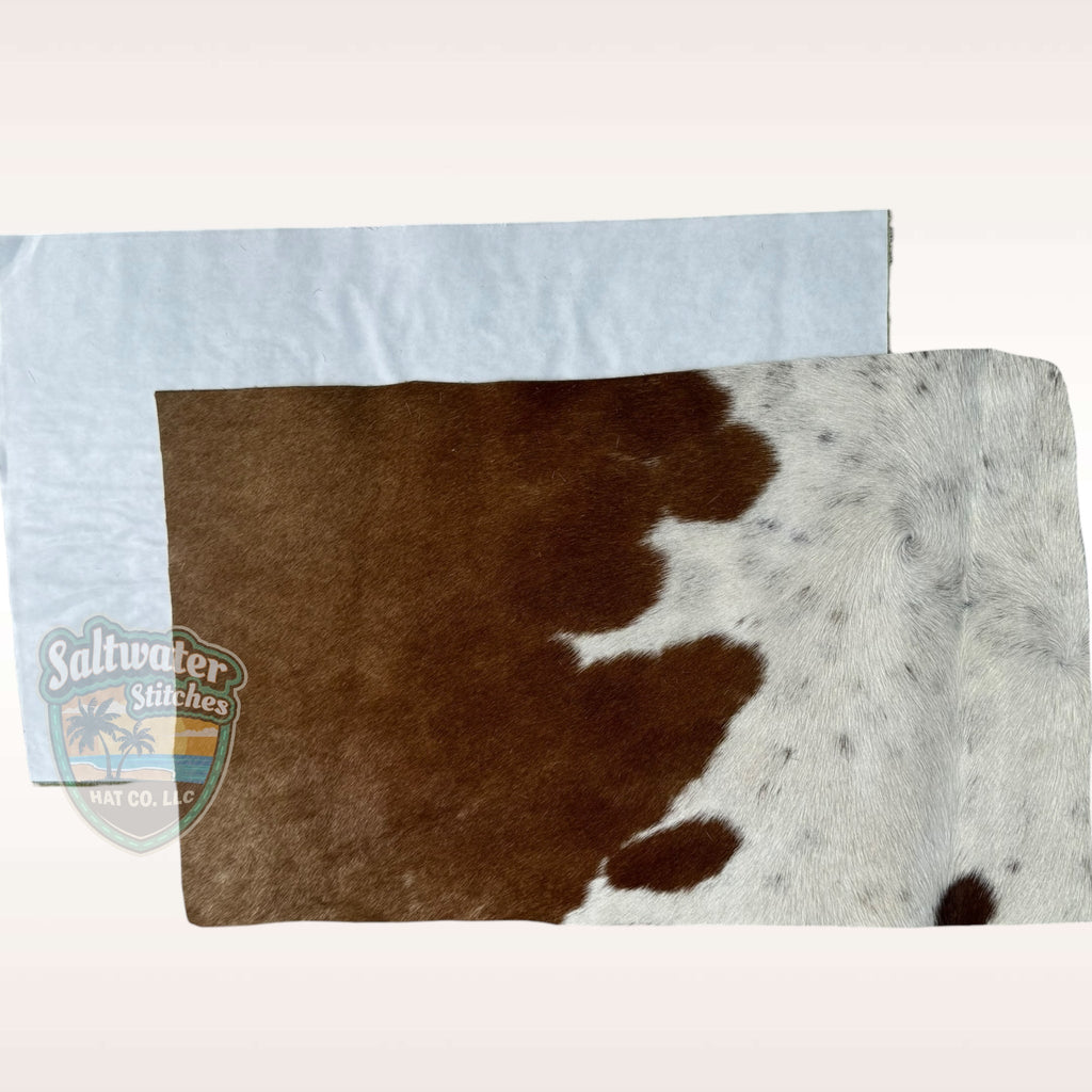 Brown & White Cowhide Panel