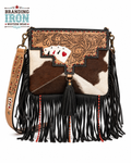 Gambler Crossbody | Western Cowhide Fringe Purse