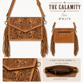 The Jolene | Tooled Leather Western Fringe Crossbody