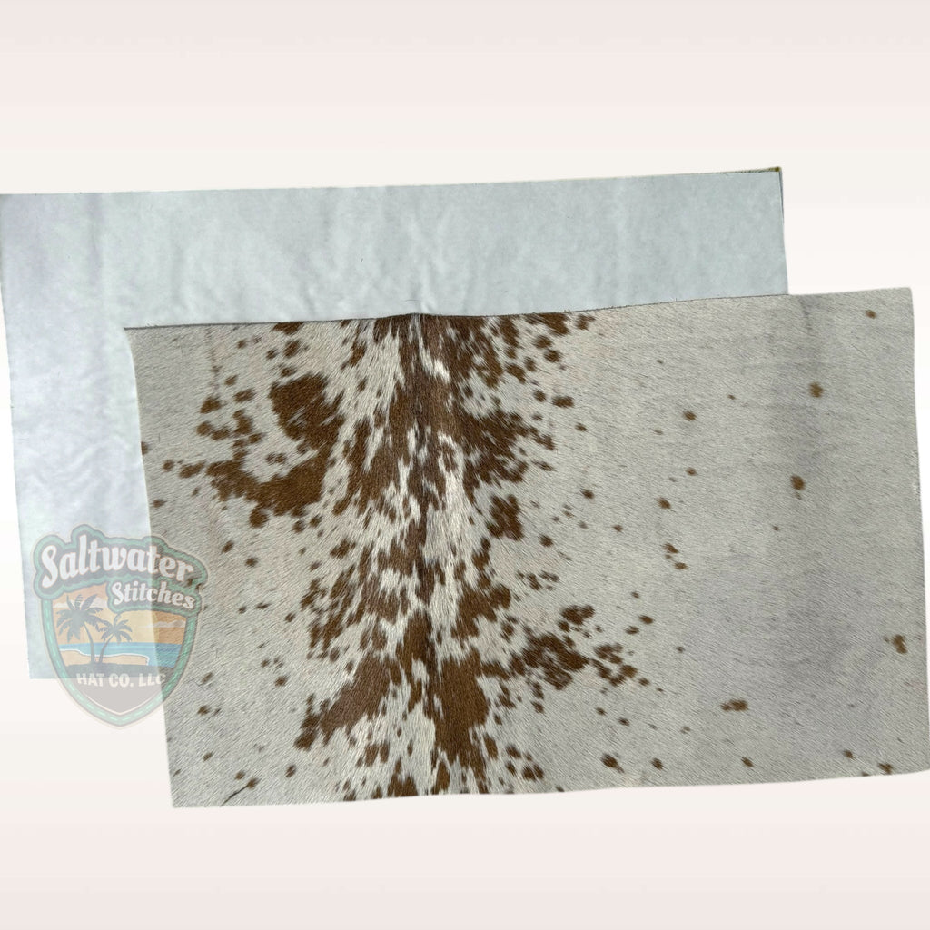 Brown & White Cowhide Panel